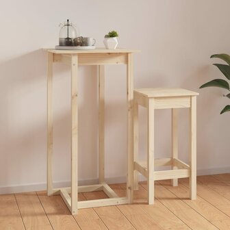 Bartafel 60x60x110 cm massief grenenhout 1