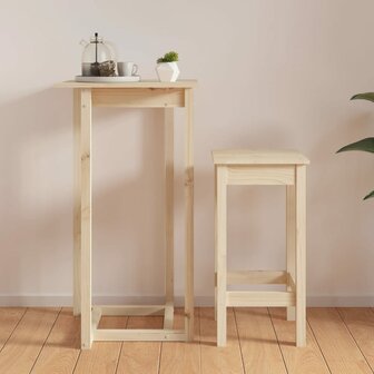 Bartafel 60x60x110 cm massief grenenhout 4