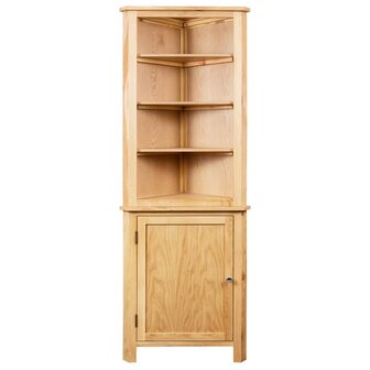 Hoekkast 59x36x180 cm massief eikenhout 2