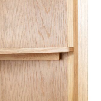 Hoekkast 59x36x180 cm massief eikenhout 5