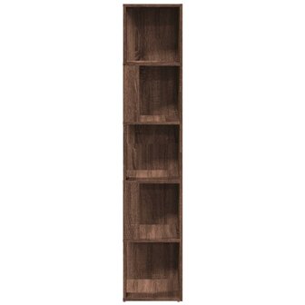 Hoekkast 33x33x164,5 cm bewerkt hout bruin eikenkleur 3