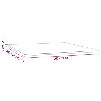 Dekmatras 160x200x5 cm 7