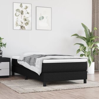 Pocketveringmatras 90x190x20 cm stof zwart 1