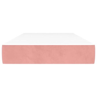 Pocketveringmatras 100x210x20 cm fluweel roze 3