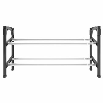 Schoenenrek met 2 schappen verlengbaar 119x24x37 cm 3