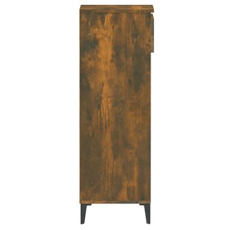 Schoenenrek 40x36x105 cm bewerkt hout gerookt eikenkleurig 7