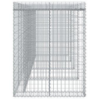 Schanskorf voor vuilnisbak 350x91x120 cm gegalvaniseerd ijzer 4