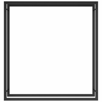 Haardhoutrek 110x28x116 cm staal matzwart 3