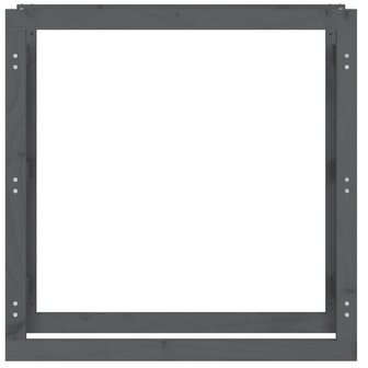Haardhoutrek 100x25x100 cm massief grenenhout grijs 5