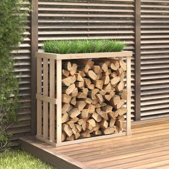Houtblokhouder 108x52x106 cm massief grenenhout 1