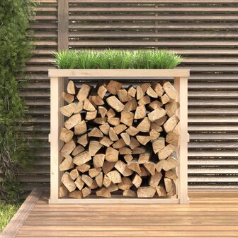 Houtblokhouder 108x52x106 cm massief grenenhout 3