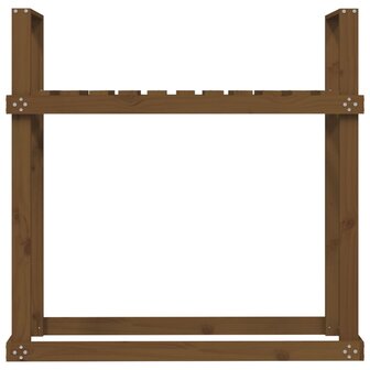 Haardhoutrek 110x35x108,5 cm massief grenenhout honingbruin 5