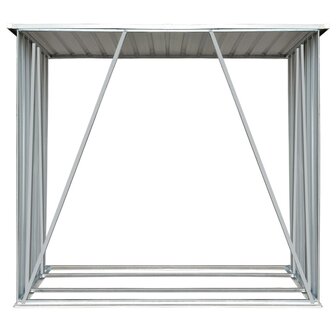 Haardhoutschuur 163x83x154 cm gegalvaniseerd staal antraciet 3