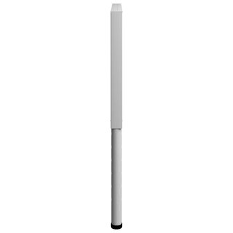 Werkbankframes verstelbaar 2 st 85x(69-95,5) cm metaal grijs 6