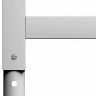 Werkbankframes verstelbaar 2 st 85x(69-95,5) cm metaal grijs 7