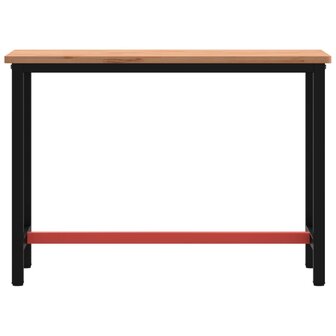 Werkbank 115x55x81,5 cm massief beukenhout en metaal 3