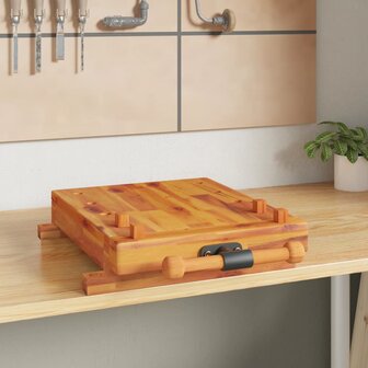 Tafelwerkbank met bankschroef 52x44x9,5 cm massief acaciahout 1