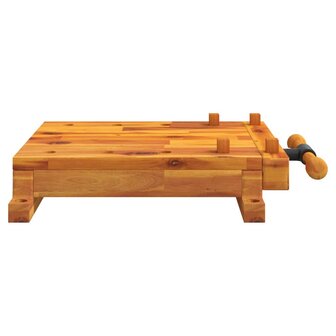 Tafelwerkbank met bankschroef 52x44x9,5 cm massief acaciahout 3