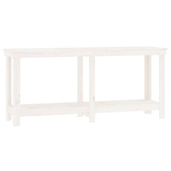 Werkbank 180x50x80 cm massief grenenhout wit 2