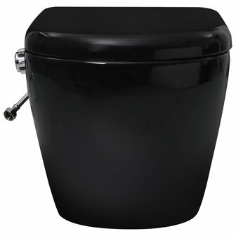Hangend toilet randloos met bidetfunctie keramiek zwart 8