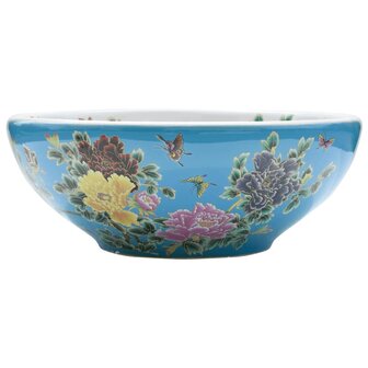 Opzetwasbak rond &Phi;41x14 cm keramiek meerkleurig 2