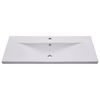 Inbouwwastafel 101x39,5x18,5 cm keramiek wit 3