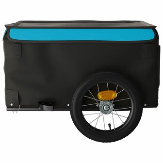 Fietstrailer 30 kg ijzer zwart en blauw 7