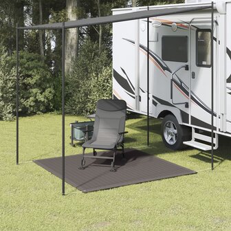Tenttapijt 200x200 cm antracietkleurig 1