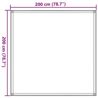Tenttapijt 200x200 cm antracietkleurig 8
