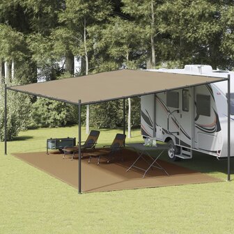Tenttapijt 400x700 cm HDPE taupe 1