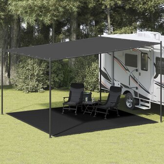 Tenttapijt 400x400 cm HDPE zwart 1