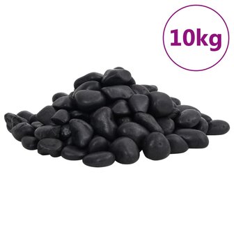 Kiezelstenen gepolijst 2-5 cm 10 kg zwart 1