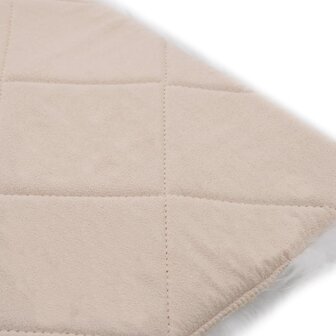 Stoelkussens 2 st 40x40 cm echt schapenvacht wit 4