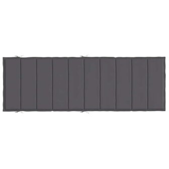 Ligbedkussen 186x58x3 cm oxford stof antracietkleurig 5