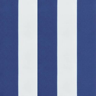Ligbedkussen gestreept oxford stof blauw en wit 9