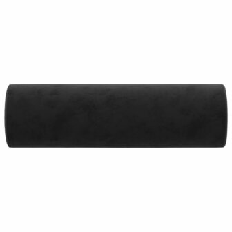 Sierkussens 2 st 15x50 cm fluweel zwart 4