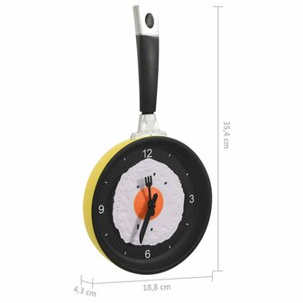Wandklok ei-in-pan 18,8 cm 6