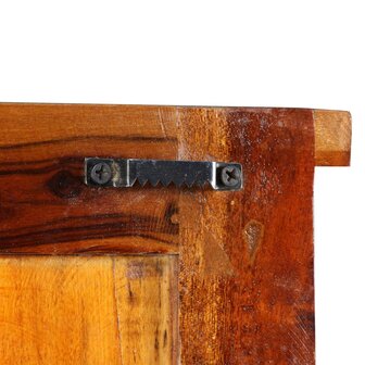 Kapstokken 2 st 38x100 cm massief gerecycled hout 8
