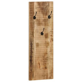 Wandkapstokken 2 st 36x110x3 cm massief mangohout 2