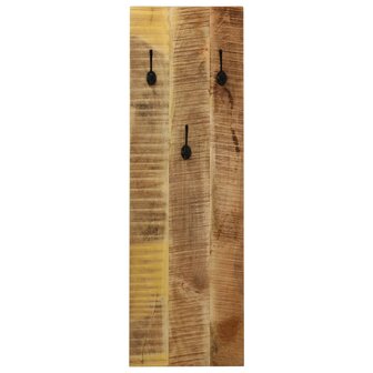 Wandkapstokken 2 st 36x110x3 cm massief mangohout 3