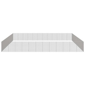 Dierenverblijf 48 panelen 54x80 cm gegalvaniseerd ijzer 4