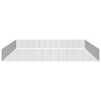 Dierenverblijf 48 panelen 54x80 cm gegalvaniseerd ijzer 5