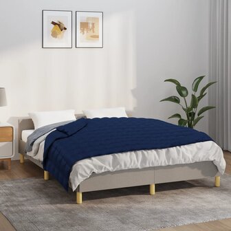 Verzwaringsdeken 120x180 cm 9 kg stof blauw 1