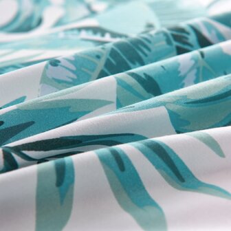 Dekbedovertrekset bladeren 140x200/60x70 cm groen 2