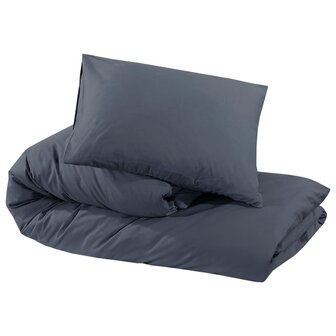 Dekbedovertrekset 155x220 cm katoen antracietkleurig 6