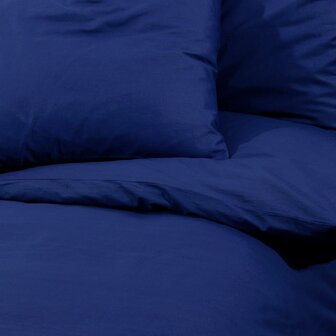 Dekbedovertrekset 200x220 cm katoen marineblauw 7