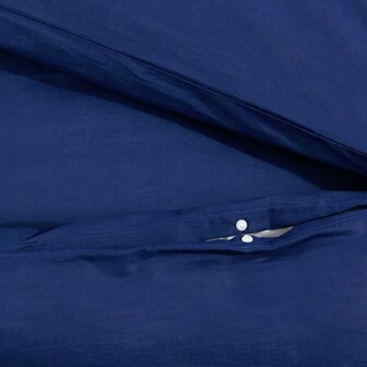 Dekbedovertrekset 200x220 cm katoen marineblauw 8