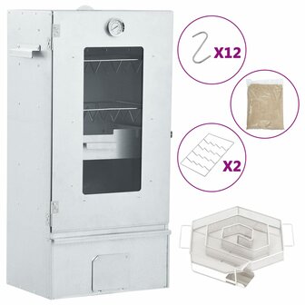 BBQ-rookoven met koude rookgenerator gegalvaniseerd staal 1