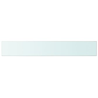 Wandschap transparant 100x15 cm glas 2