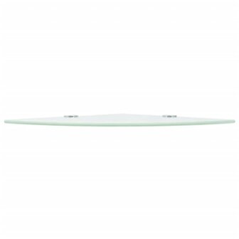 Hoekschap met chromen dragers 25x25 cm glas wit 3